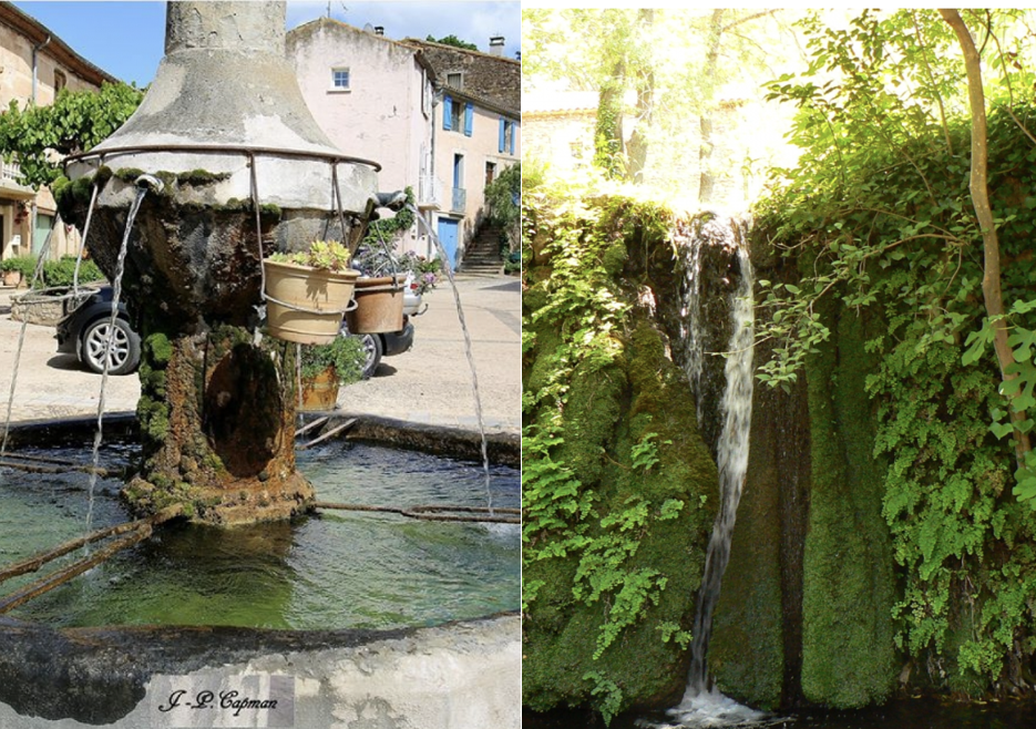 Fontaine et cascade de Salasc