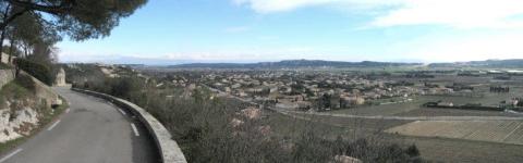 Vue panoramique du fossé de Pujaut