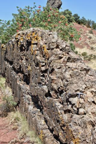 Dyke basaltique pliocène/Octon — O.MEGEVAND 08_2018